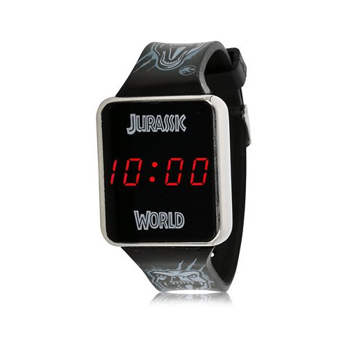Accutime Jurassic Park Kids Touch LED Screen Black Silicone Strap Watch 36mm x 33 mm