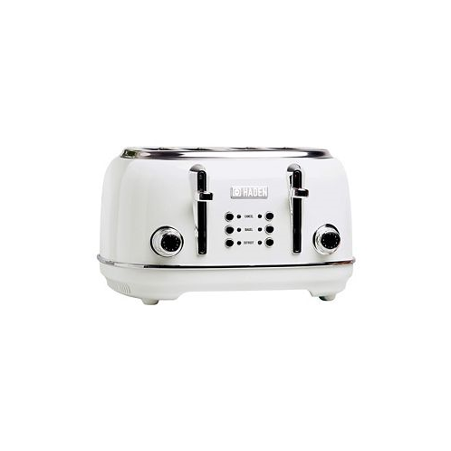Haden Heritage 4-Slice Wide Slot Toaster with Removable Crumb Tray Browning Control Cancel Bagel and Defrost Settings - 75013