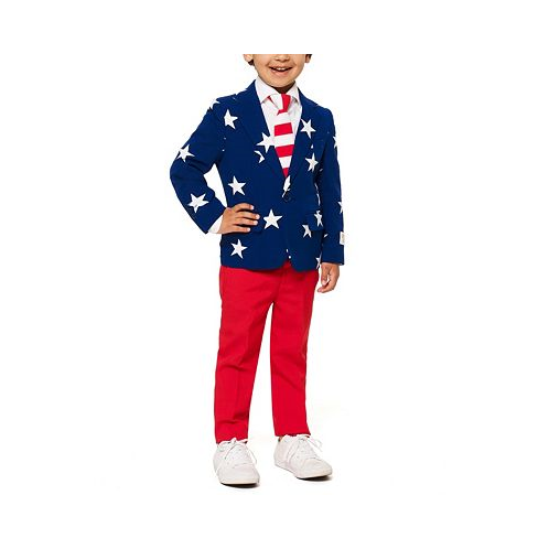 OppoSuits Big Boys 3-Piece Stars and Stripes Suit Set