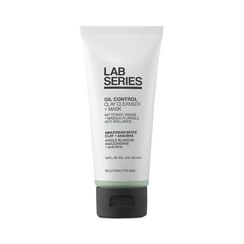 Lab Series Skincare for Men Oil Control Clay Cleanser + Mask 3.4-oz.