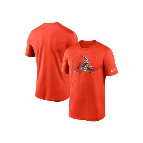 Nike Mens Orange Cleveland Browns Logo Essential Legend Performance T-shirt