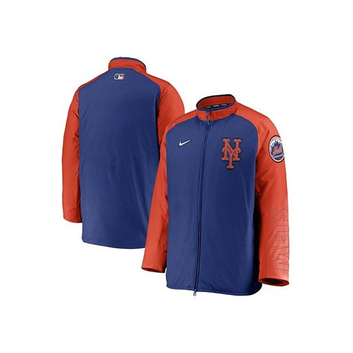 Nike Mens Royal Orange New York Mets Authentic Collection Dugout Full-Zip Jacket