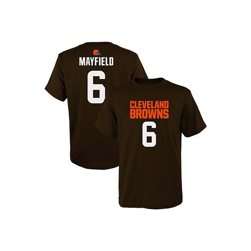 Outerstuff Big Boys Baker Mayfield Brown Cleveland Browns Mainliner Player Name Number T-shirt