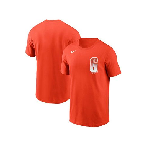 Nike Mens Orange San Francisco Giants City Connect Wordmark T-shirt