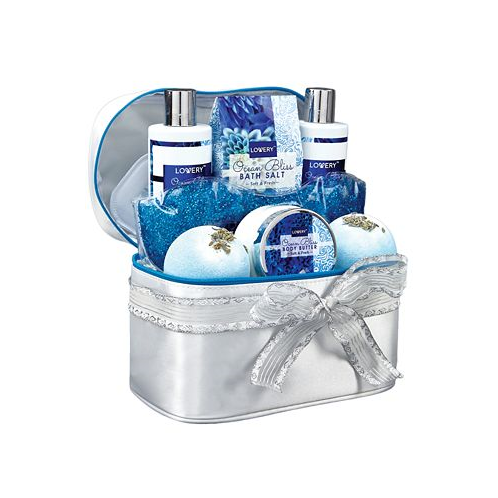 Lovery Ocean Bliss Body Care Gift Set Bath and Shower Essentials with Cosmetic Bag 9 Piece