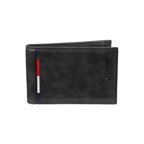 Tommy Hilfiger Mens RFID Front Pocket Wallet Removable Money Clip