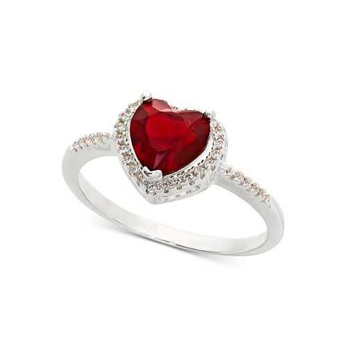 Charter Club Pave & Heart Crystal Halo Ring