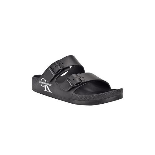 Calvin Klein Mens Zion Open Toe Casual Slip-on Sandals