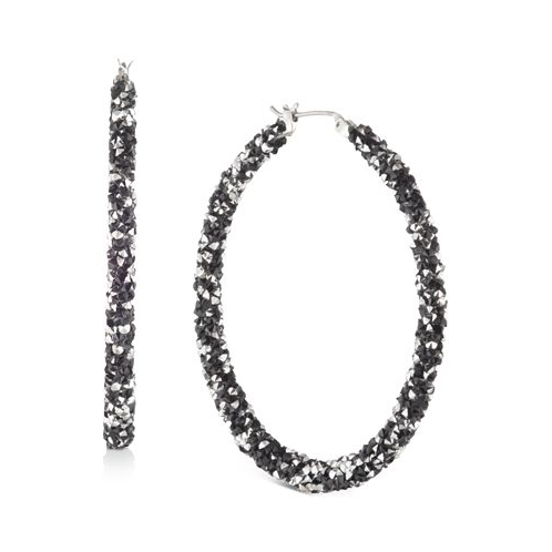 KARL LAGERFELD PARIS Crystal Hoop Earrings 2