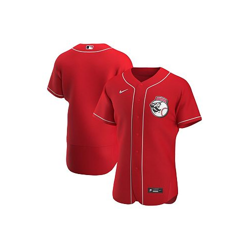 Nike Mens Scarlet Cincinnati Reds Alternate Authentic Team Logo Jersey