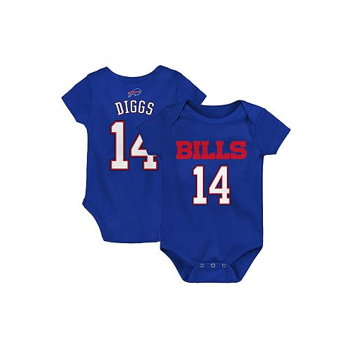 Outerstuff Newborn and Infant Boys and Girls Stefon Diggs Royal Buffalo Bills Mainliner Player Name and Number Bodysuit