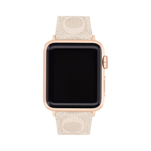COACH Sand Canvas Strap 38/40/41mm Apple Watch Band