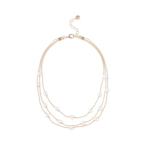 Charter Club Imitation Pearl Layered Necklace 16 + 2 extender
