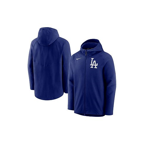 Nike Mens Royal Los Angeles Dodgers Authentic Collection Full-Zip Hoodie Performance Jacket