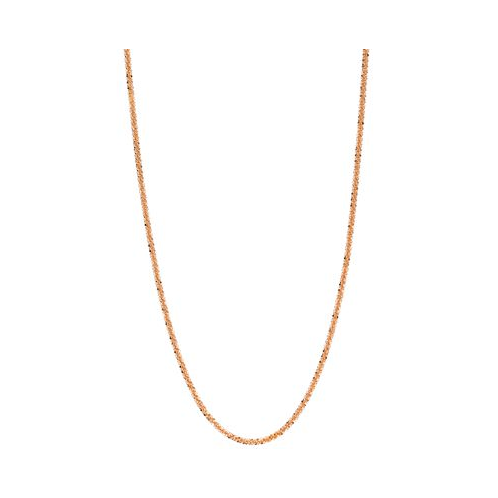 Macys Sparkle Chain Necklace 16 (1-1/2mm) in 14K Rose Gold