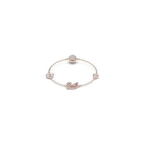 Swarovski Dazzling Swan Magnetic Rose Gold Tone Plated Bracelet