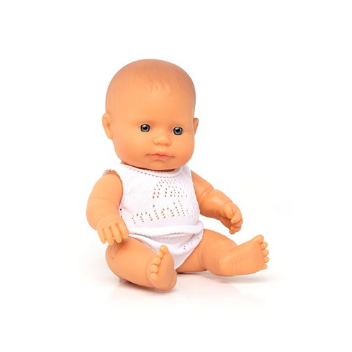 MINILAND 8.75 Newborn Baby Doll Caucasian Girl Set 3 Piece