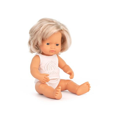 MINILAND 15 Baby Doll Caucasian Blond Girl Set 3 Piece