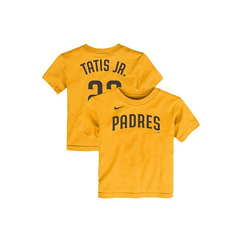 Nike Toddler Fernando Tatis Jr. Gold San Diego Padres Player Name and Number T-shirt