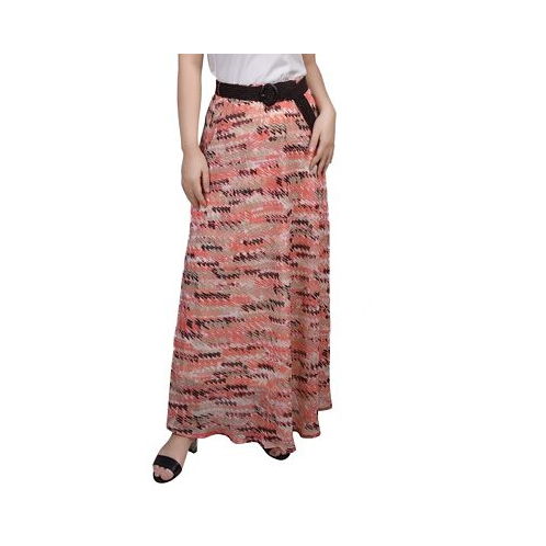 NY Collection Plus Size Chiffon Maxi Skirt