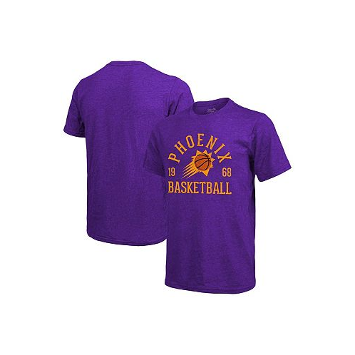 Majestic Mens Threads Heathered Purple Phoenix Suns Ball Hog Tri-Blend T-shirt