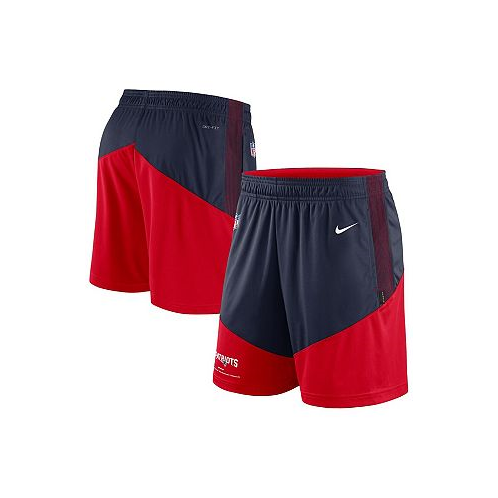 Nike Mens Navy Red New England Patriots Primary Lockup Performance Shorts