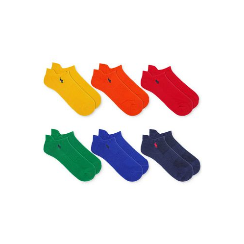 Polo Ralph Lauren Mens 6-Pk. Performance Colorful Low Cut Socks