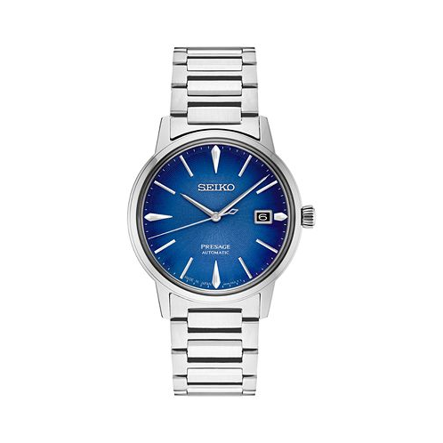 Seiko Mens Automatic Presage Stainless Steel Bracelet Watch 40mm