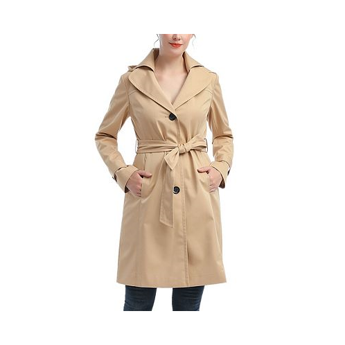 Kimi + kai Womens Adel Water-Resistant Hooded Trench Coat
