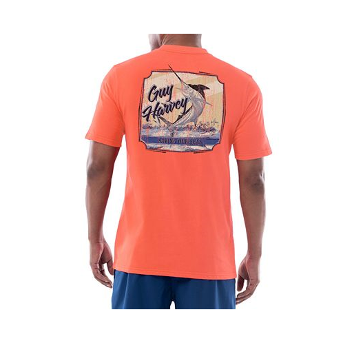 Guy Harvey Mens Short Sleeve Crewneck Graphic Pocket T-Shirt
