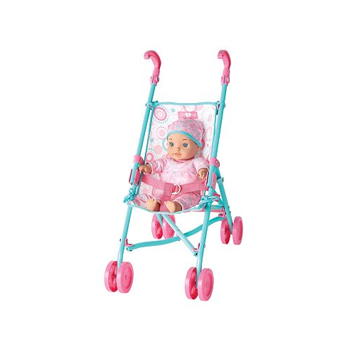 You & Me Baby Doll with Umbrella Stroller Set Created for You by Toys R Us