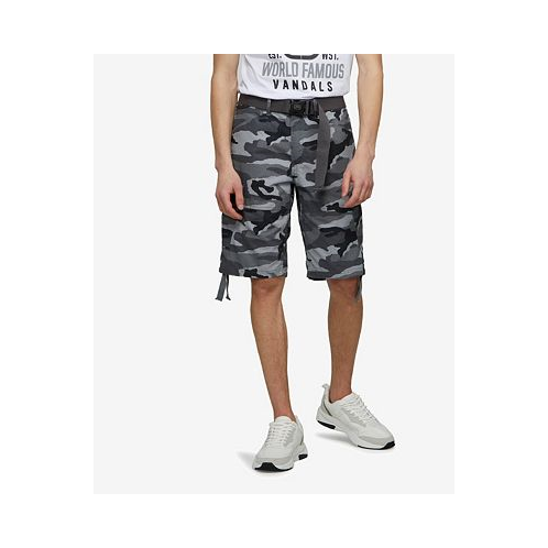 Ecko Unltd Mens Big and Tall Recon-Go Belted Cargo Shorts