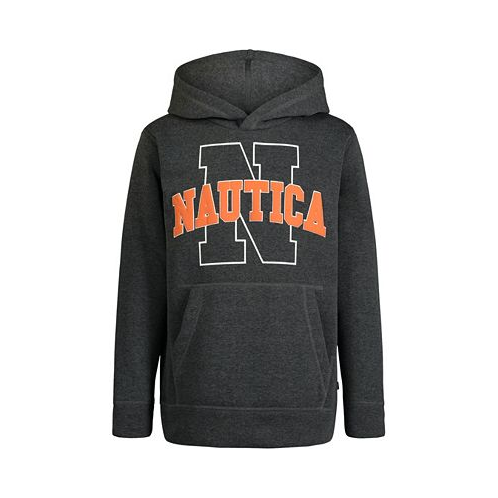 Nautica Little Boys Old School Solid Pull Over Hoodie