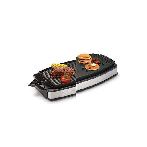 Wolfgang Puck XL Reversible Grill Griddle Oversized Removable Cooking Plate Nonstick Coating Dishwasher Safe Heats Up to 400ºF Stay Cool Handles