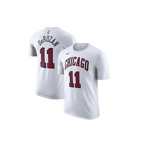 Nike Mens DeMar DeRozan White Chicago Bulls 2022/23 City Edition Name and Number T-shirt