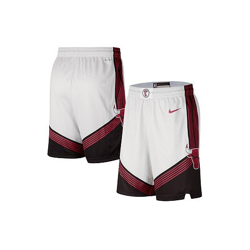 Nike Mens White Chicago Bulls 2022/23 City Edition Swingman Shorts