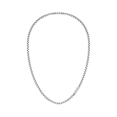 Lacoste Mens Stainless Steel Box Chain Necklace