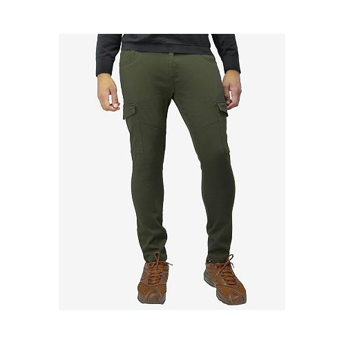 X-Ray Mens Slim Fit Commuter Chino Pant with Cargo Pockets