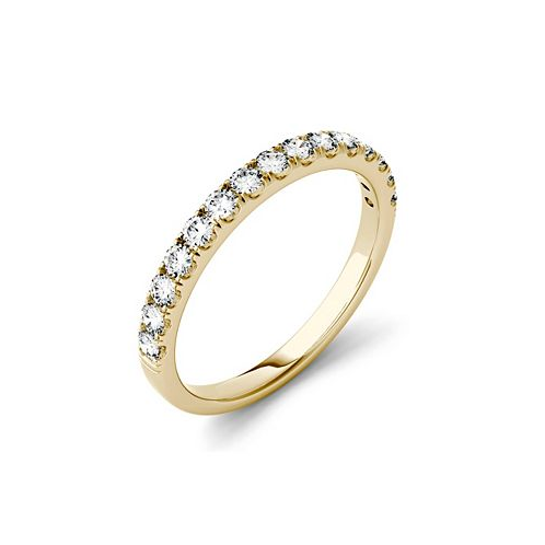Charles & Colvard Moissanite Wedding Band (3/8 ct. t.w. Diamond Equivalent) in 14k White or Yellow Gold