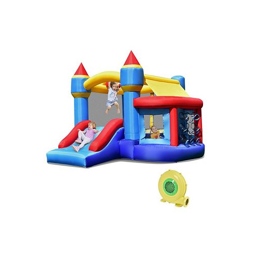 Costway Inflatable Bounce House Castle Slide Bouncer Shooting Net
