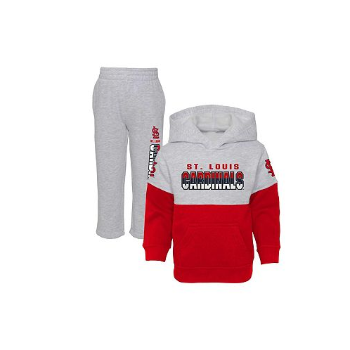 Outerstuff Toddler Boys Red Heather Gray St. Louis Cardinals Two-Piece Playmaker Set