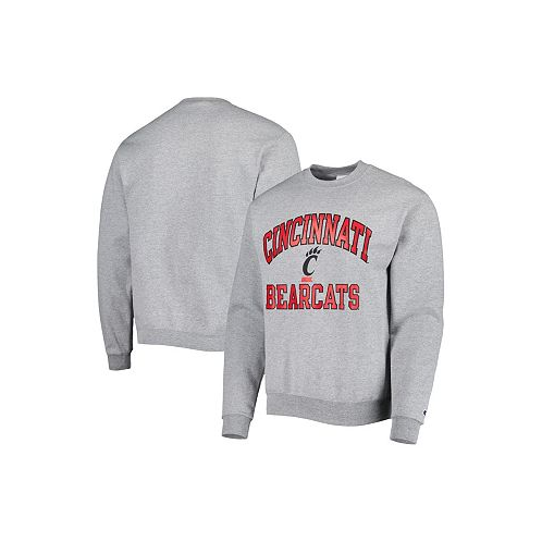 Champion Mens Heather Gray Cincinnati Bearcats High Motor Pullover Sweatshirt