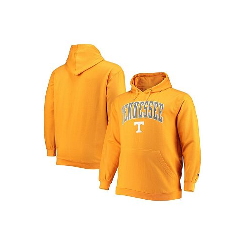 Champion Mens Tenn Orange Tennessee Volunteers Big and Tall Arch Over Logo Powerblend Pullover Hoodie