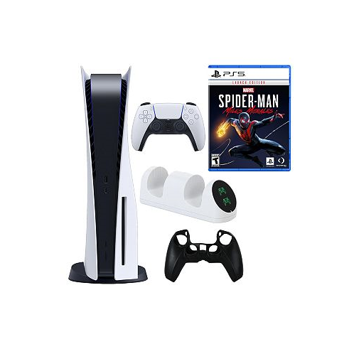 PlayStation 5 Console with Spiderman Miles Morales Game and Accessories