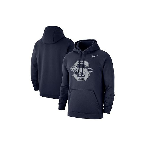 Nike Mens Navy Penn State Nittany Lions Vintage-Like Logo Pullover Hoodie