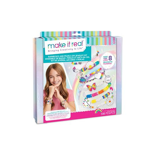 Make It Real Rainbows and Pearls DIY (do it yourself) Jewelry Kit