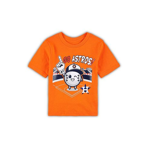 Outerstuff Toddler Boys and Girls Orange Houston Astros Ball Boy T-shirt