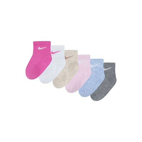 Nike Baby Boys or Baby Girls Assorted Ankle Socks Pack of 6
