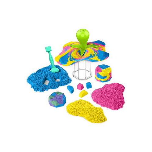 Kinetic Sand Squish N Create with Blue Yellow and Pink Play Sand