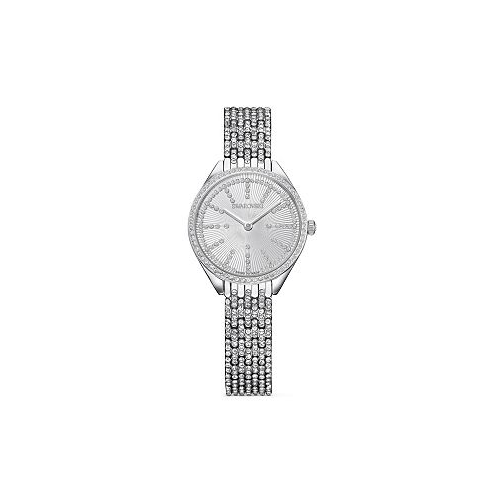 Swarovski Womens Quartz Attract Stainless Steel Watch Swiss Made 30mm